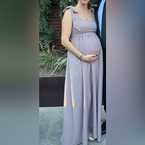 Revelry maternity bridesmaid dress